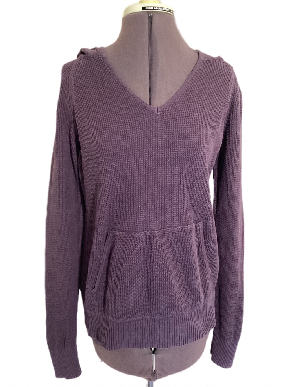 Pact Organic Cotton Waffle Knit Hoodie Size S